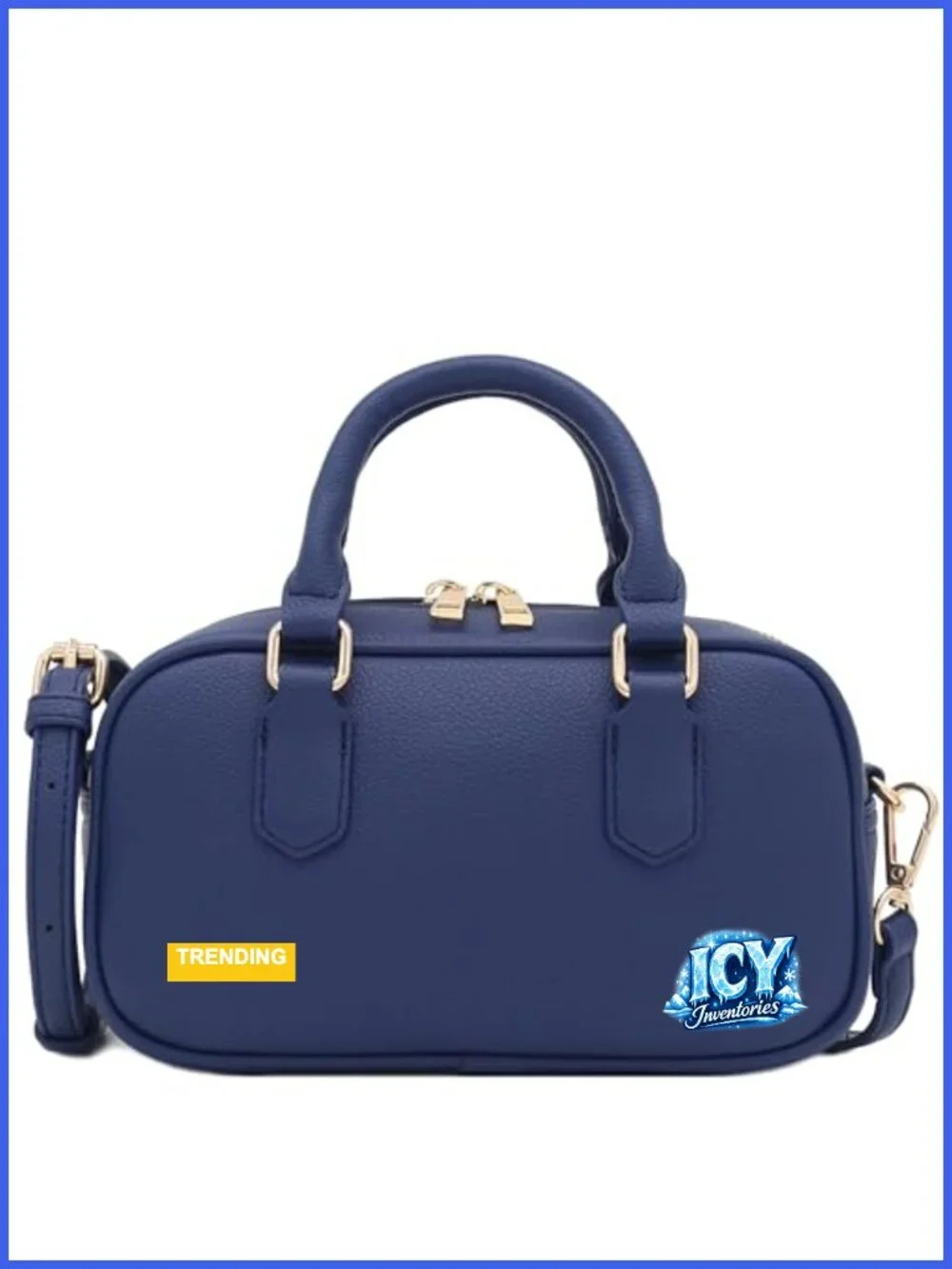 Mini PU Leather Satchel Purse Top Handle Crossbody with Adjustable Strap